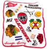 Chicago Blackhawks Blanket - Fleece Blanket for Sofa - Warm (Throw Size) chicago blackhawks blanket fleece blanket for sofa warm throw size ver 8