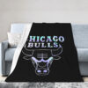 Chicago Bulls Blankets - Sherpa Blanket for Gift - Cozy (Throw Size) chicago bulls blankets sherpa blanket for gift cozy throw size ver 17