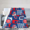 Chicago Cubs Blanket - Fleece Blanket for Couch - Cozy (Throw Size) chicago cubs blanket fleece blanket for couch cozy throw size ver 32