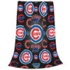 Chicago Cubs Blankets - Fleece Blanket for Sofa - Lightweight (Throw Size) chicago cubs blankets fleece blanket for sofa lightweight throw size ver 3