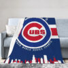 Chicago Cubs Blankets - Sherpa Blanket for Gift - Warm (Queen Size) chicago cubs blankets sherpa blanket for gift warm queen size ver 12