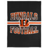Cincinnati Bengals Blanket - Fleece Blanket for Sofa - Lightweight (Throw Size) cincinnati bengals blanket fleece blanket for sofa lightweight throw size ver 25