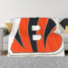 Cincinnati Bengals Blankets - Fleece Blanket for Bed - Soft (Queen Size) cincinnati bengals blankets fleece blanket for bed soft queen size ver 6