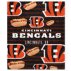 Cincinnati Bengals Blankets - Sherpa Blanket for Couch - Soft (Multiple Sizes) cincinnati bengals blankets sherpa blanket for couch soft multiple sizes ver 17