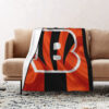 Cincinnati Bengals Blankets - Sherpa Blanket for Gift - Soft (Multiple Sizes) cincinnati bengals blankets sherpa blanket for gift soft multiple sizes ver 73