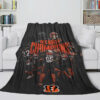 Cincinnati Bengals Blankets - Sherpa Blanket for Gift - Soft (Throw Size) cincinnati bengals blankets sherpa blanket for gift soft throw size ver 14