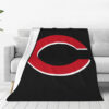 Cincinnati Reds Blanket - Fleece Blanket for Bed - Cozy cincinnati reds blanket fleece blanket for bed cozy ver 19