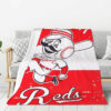 Cincinnati Reds Blanket - Sherpa Blanket for Bed - Lightweight cincinnati reds blanket sherpa blanket for bed lightweight ver 38