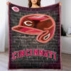 Cincinnati Reds Blanket - Sherpa Blanket for Bed - Soft cincinnati reds blanket sherpa blanket for bed soft ver 22