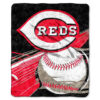Cincinnati Reds Blanket - Sherpa Blanket for Couch - Cozy (Throw Size) cincinnati reds blanket sherpa blanket for couch cozy throw size ver 14