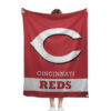 Cincinnati Reds Blankets - Fleece Blanket for Bed - Soft (Multiple Sizes) cincinnati reds blankets fleece blanket for bed soft multiple sizes ver 53
