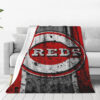 Cincinnati Reds Blankets - Fleece Blanket for Gift - Warm (Multiple Sizes) cincinnati reds blankets fleece blanket for gift warm multiple sizes ver 21