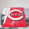 Cincinnati Reds Blankets - Fleece Blanket for Sofa - Soft (Throw Size) cincinnati reds blankets fleece blanket for sofa soft throw size ver 47