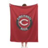 Cincinnati Reds Blankets - Sherpa Blanket for Gift - Warm (Throw Size) cincinnati reds blankets sherpa blanket for gift warm throw size ver 35