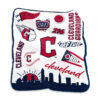 Cleveland Guardians Blanket - Sherpa Blanket for Bed - Lightweight (Throw Size) cleveland guardians blanket sherpa blanket for bed lightweight throw size ver 6