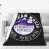 Colorado Rockies Blanket - Fleece Blanket for Bed - Soft (Queen Size) colorado rockies blanket fleece blanket for bed soft queen size ver 19