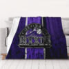 Colorado Rockies Blanket - Fleece Blanket for Bed - Soft (Queen Size) colorado rockies blanket fleece blanket for bed soft queen size ver 47