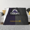 Colorado Rockies Blanket - Fleece Blanket for Bed - Warm (Queen Size) colorado rockies blanket fleece blanket for bed warm queen size ver 1