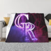 Colorado Rockies Blanket - Fleece Blanket for Gift - Warm (Queen Size) colorado rockies blanket fleece blanket for gift warm queen size ver 45