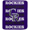 Colorado Rockies Blanket - Fleece Blanket for Sofa - Cozy (Throw Size) colorado rockies blanket fleece blanket for sofa cozy throw size ver 13