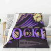 Colorado Rockies Blanket - Sherpa Blanket for Bed - Cozy (Throw Size) colorado rockies blanket sherpa blanket for bed cozy throw size ver 51