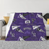 Colorado Rockies Blanket - Sherpa Blanket for Bed - Cozy (Throw Size) colorado rockies blanket sherpa blanket for bed cozy throw size ver 61