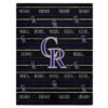 Colorado Rockies Blanket - Sherpa Blanket for Bed - Warm (Multiple Sizes) colorado rockies blanket sherpa blanket for bed warm multiple sizes ver 29