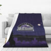 Colorado Rockies Blanket - Sherpa Blanket for Couch - Warm colorado rockies blanket sherpa blanket for couch warm ver 17