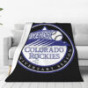 Colorado Rockies Blanket - Sherpa Blanket for Gift - Cozy (Queen Size) colorado rockies blanket sherpa blanket for gift cozy queen size ver 32