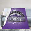 Colorado Rockies Blanket - Sherpa Blanket for Gift - Warm (Queen Size) colorado rockies blanket sherpa blanket for gift warm queen size ver 22