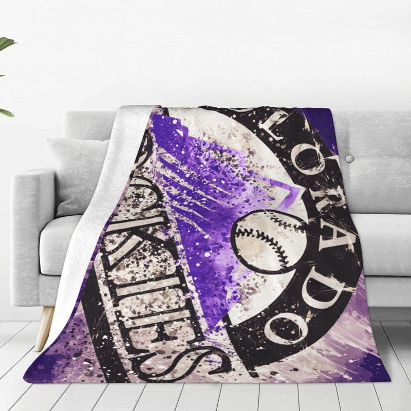 colorado rockies blanket sherpa blanket for sofa cozy multiple sizes ver 6