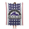 Colorado Rockies Blanket - Sherpa Blanket for Sofa - Lightweight (Queen Size) colorado rockies blanket sherpa blanket for sofa lightweight queen size ver 7