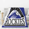Colorado Rockies Blanket - Sherpa Blanket for Sofa - Lightweight colorado rockies blanket sherpa blanket for sofa lightweight ver 18