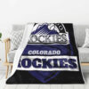 Colorado Rockies Blankets - Fleece Blanket for Bed - Cozy (Multiple Sizes) colorado rockies blankets fleece blanket for bed cozy multiple sizes ver 8