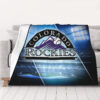 Colorado Rockies Blankets - Fleece Blanket for Bed - Lightweight (Queen Size) colorado rockies blankets fleece blanket for bed lightweight queen size ver 31