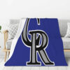 Colorado Rockies Blankets - Sherpa Blanket for Bed - Lightweight (Multiple Sizes) colorado rockies blankets sherpa blanket for bed lightweight multiple sizes ver 5