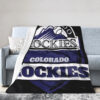 Colorado Rockies Blankets - Sherpa Blanket for Couch - Lightweight (Throw Size) colorado rockies blankets sherpa blanket for couch lightweight throw size ver 35