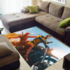 Deadpool Carpet - Comic Style Carpet for Bedroom - Plush Area Rugs deadpool area rug vintage style carpet for man cave plush rugs ver 43