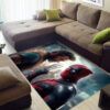 Deadpool Rug - Dark Theme Carpet for Man Cave - Durable Rug deadpool area rugs battle scene carpet for gaming room durable area rugs ver 48