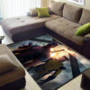 Deadpool Area Rug - Dark Theme Carpet for Living Room - Thick 1.2 cm Area Rugs deadpool area rugs battle scene carpet for man cave plush area rug ver 35