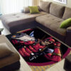 Deadpool Carpet - Battle Scene Carpet for Bedroom - Durable Rugs deadpool area rugs minimal carpet for gaming room thick 1 2 cm carpet ver 37