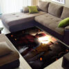 Deadpool Rug - Vintage Style Carpet for Man Cave - Soft Area Rug deadpool area rugs minimal carpet for living room thick 1 2 cm rug ver 54