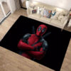 Deadpool Rugs - Vintage Style Carpet for Gaming Room - Non-Slip Area Rug deadpool carpet dark theme carpet for gaming room thick 1 2 cm area rugs ver 72