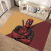 Deadpool Area Rug - Dark Theme Carpet for Bedroom - Thick 1.2 cm Carpet deadpool carpet vintage style carpet for living room non slip rug ver 71
