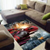 Deadpool Rug - Battle Scene Carpet for Living Room - Non-Slip Area Rugs deadpool carpet vintage style carpet for man cave plush rugs ver 14
