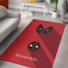Deadpool Rugs - Dark Theme Carpet for Man Cave - Non-Slip Rugs deadpool carpets dark theme carpet for bedroom plush area rugs ver 82