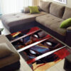 Deadpool Carpets - Battle Scene Carpet for Man Cave - Durable Area Rug deadpool carpets vintage style carpet for bedroom soft rug ver 2