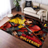 Deadpool Carpets - Dark Theme Carpet for Bedroom - Non-Slip Rug deadpool carpets vintage style carpet for gaming room plush area rugs ver 6