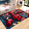 Deadpool Carpets - Battle Scene Carpet for Gaming Room - Thick 1.2 cm Carpet deadpool rug dark theme carpet for gaming room thick 1 2 cm area rugs ver 30