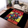 Deadpool Carpets - Comic Style Carpet for Living Room - Thick 1.2 cm Rug deadpool rug dark theme carpet for man cave plush rugs ver 15